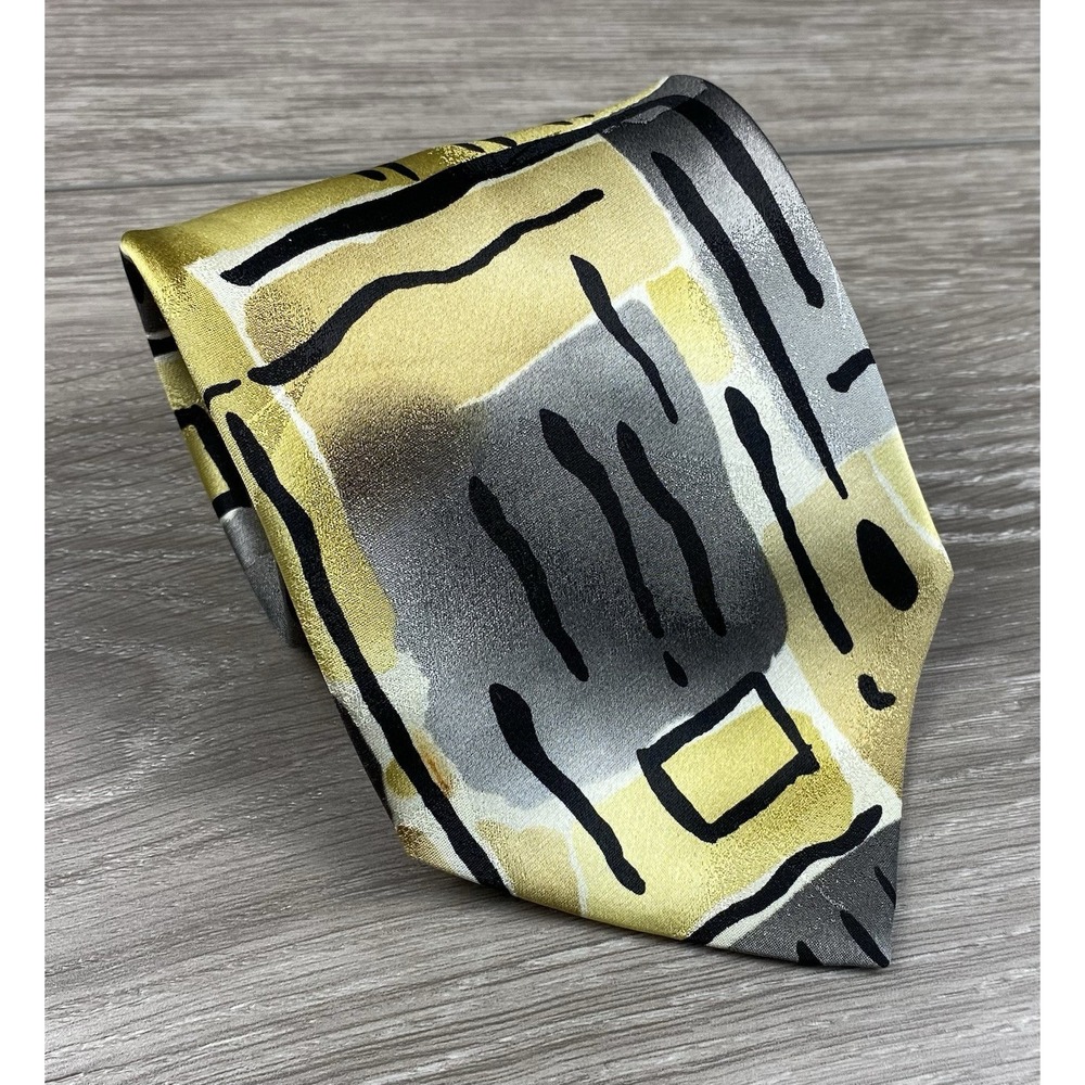 J. Garcia Men's Limited Edition Tennis Shoe Escape Abstract‎ Neck Tie Multicolor